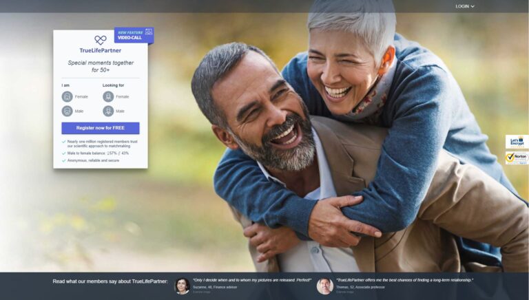 TrueLifePartner.co.uk screenshot