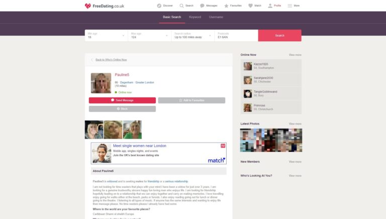 Freedating.co.uk - Profiles