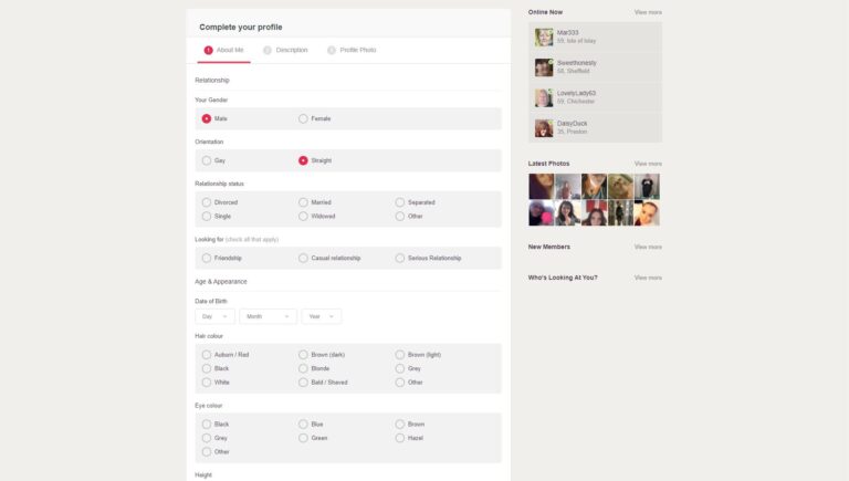 Your Profile - FreeDating.co.uk